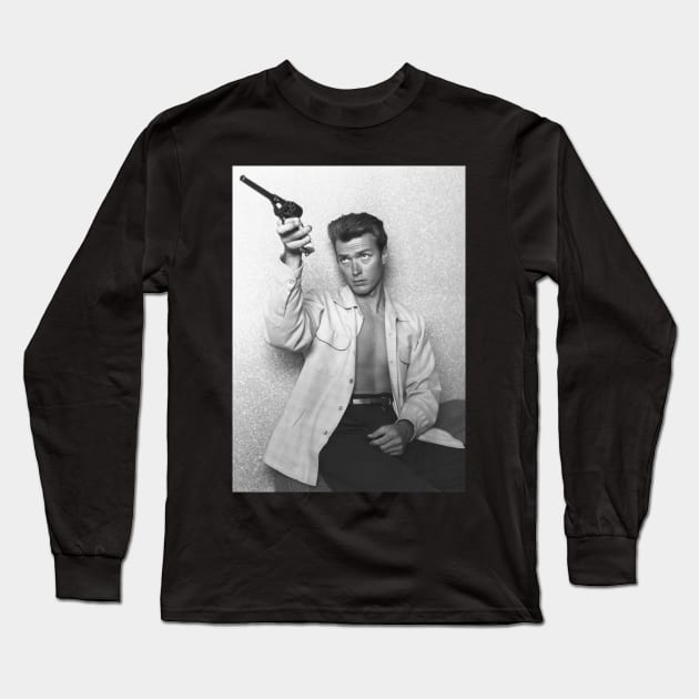 Clint Eastwood Long Sleeve T-Shirt by KOTFILMS